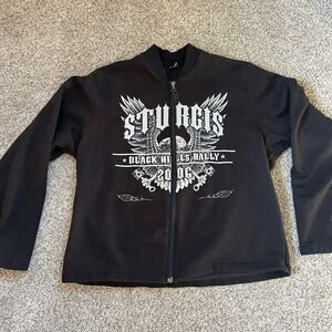 Vintage 2006 Sturgis Motorcycle Rally Full Zip. Fitted. EUC. Y2K. Moto. XL.